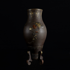 № 2767 Парные Вазы "Белки и виноград"